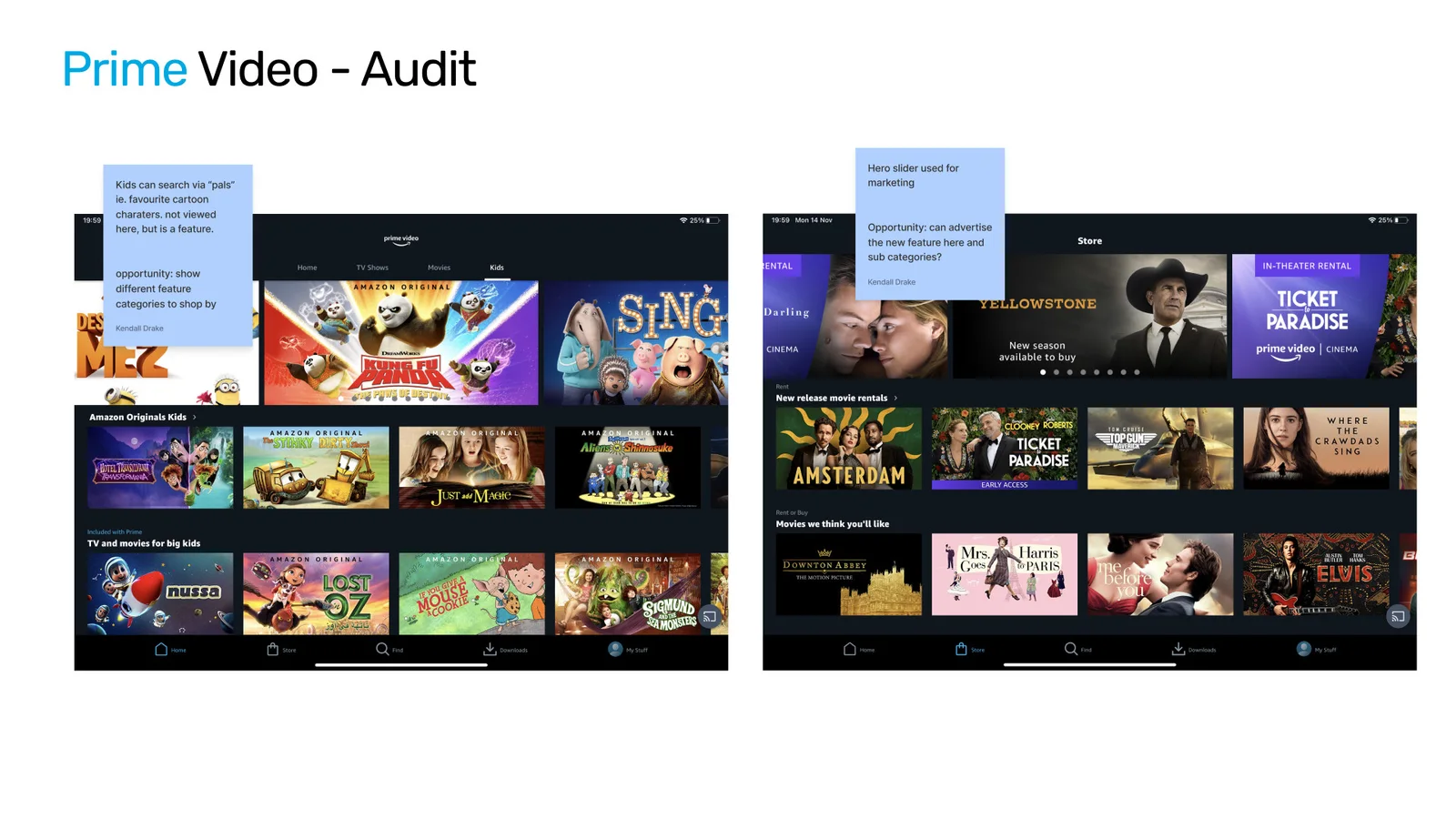 Amazon Prime Video app audit screen 7