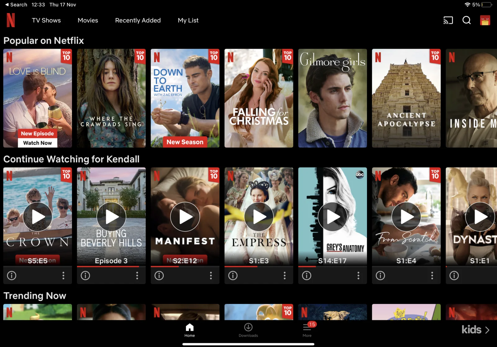 Netflix competitor screen