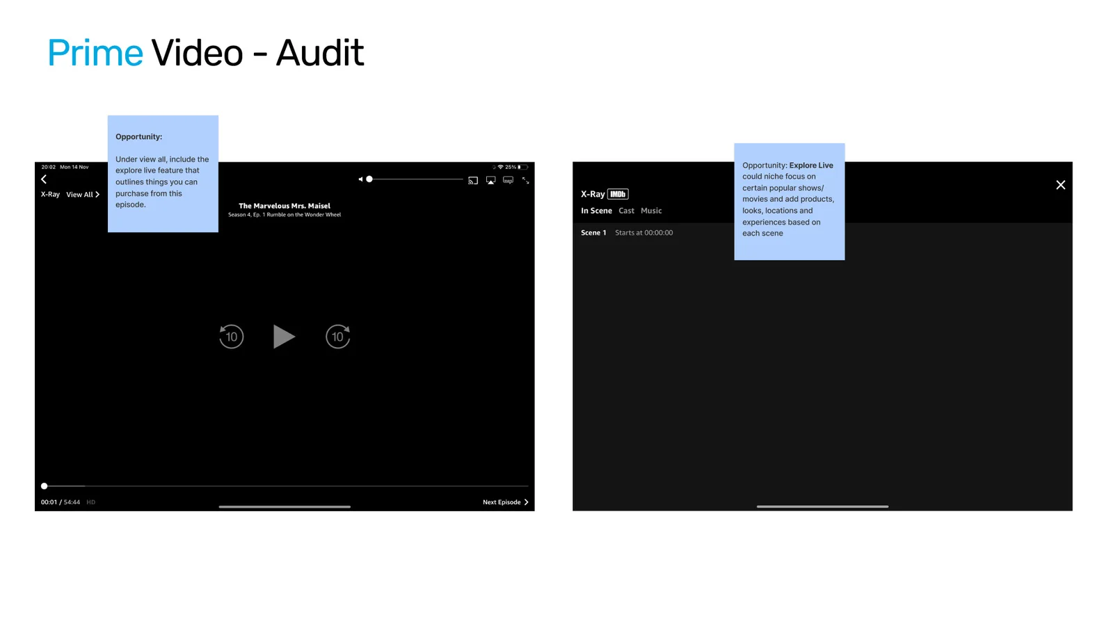 Amazon Prime Video app audit screen 8